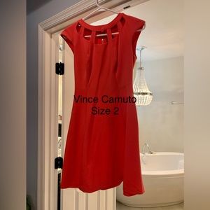 Vince Camuto red/orange dress